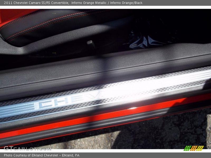 Inferno Orange Metallic / Inferno Orange/Black 2011 Chevrolet Camaro SS/RS Convertible