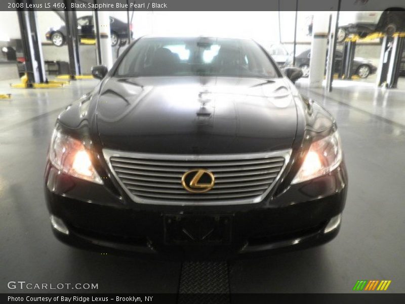Black Sapphire Blue Pearl / Black 2008 Lexus LS 460