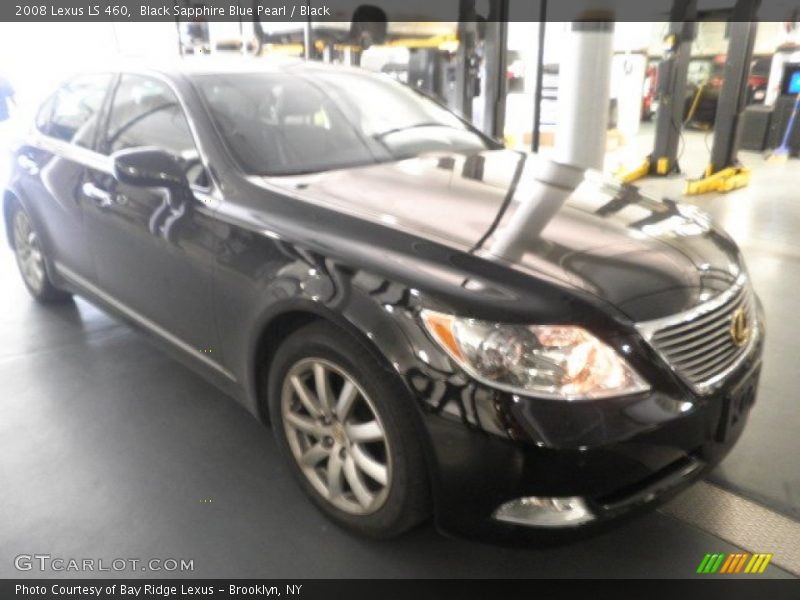 Black Sapphire Blue Pearl / Black 2008 Lexus LS 460