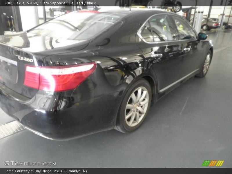 Black Sapphire Blue Pearl / Black 2008 Lexus LS 460