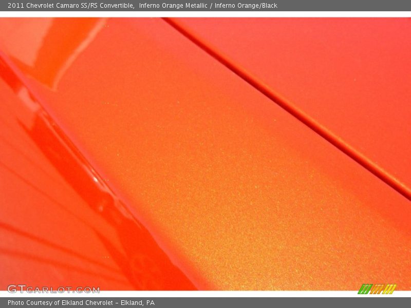 Inferno Orange Metallic / Inferno Orange/Black 2011 Chevrolet Camaro SS/RS Convertible
