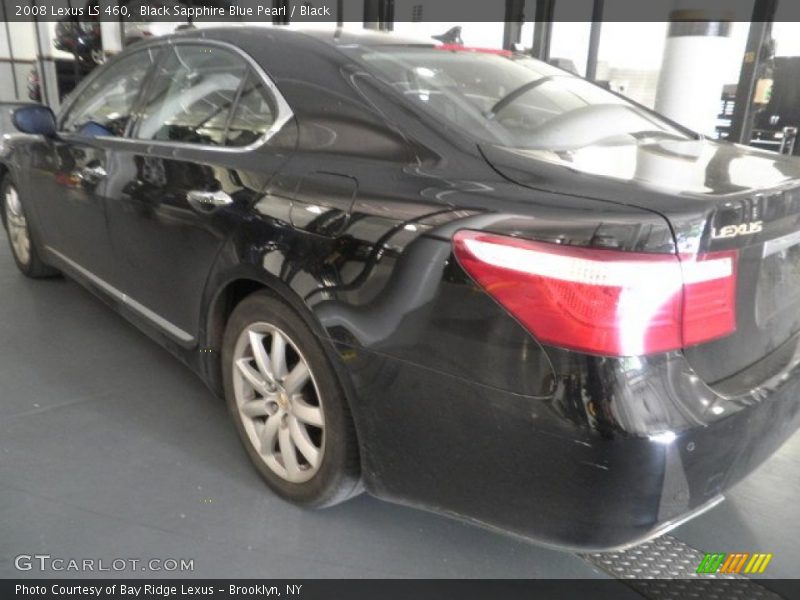 Black Sapphire Blue Pearl / Black 2008 Lexus LS 460