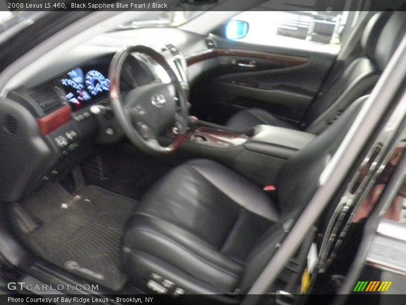 Black Sapphire Blue Pearl / Black 2008 Lexus LS 460