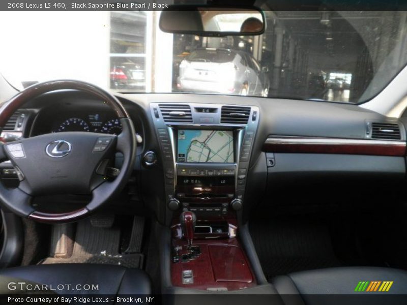 Black Sapphire Blue Pearl / Black 2008 Lexus LS 460