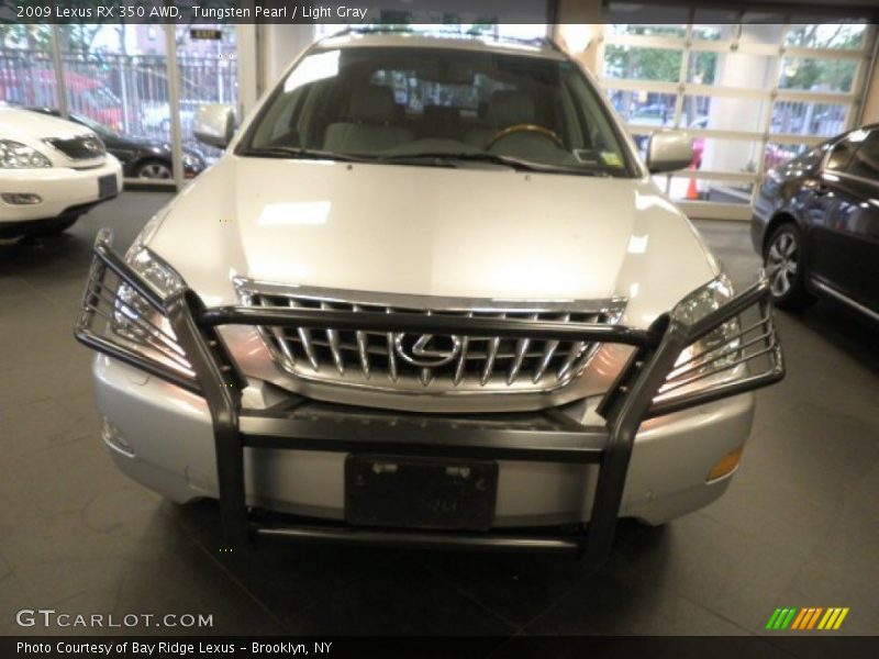 Tungsten Pearl / Light Gray 2009 Lexus RX 350 AWD