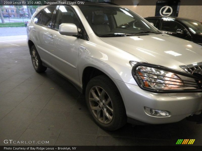 Tungsten Pearl / Light Gray 2009 Lexus RX 350 AWD