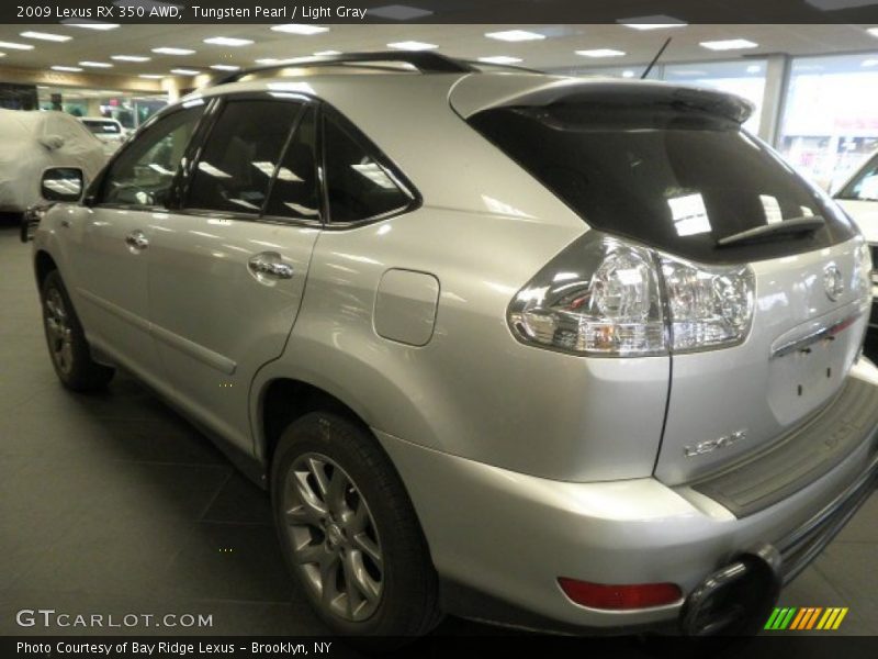 Tungsten Pearl / Light Gray 2009 Lexus RX 350 AWD