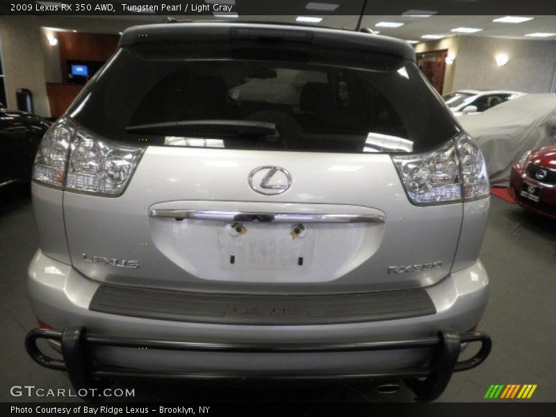 Tungsten Pearl / Light Gray 2009 Lexus RX 350 AWD