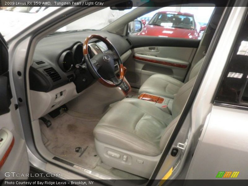 Tungsten Pearl / Light Gray 2009 Lexus RX 350 AWD