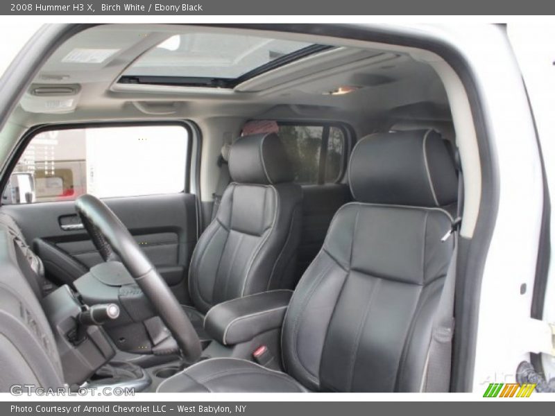 Birch White / Ebony Black 2008 Hummer H3 X