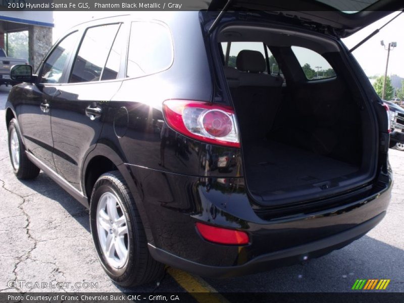 Phantom Black Metallic / Gray 2010 Hyundai Santa Fe GLS