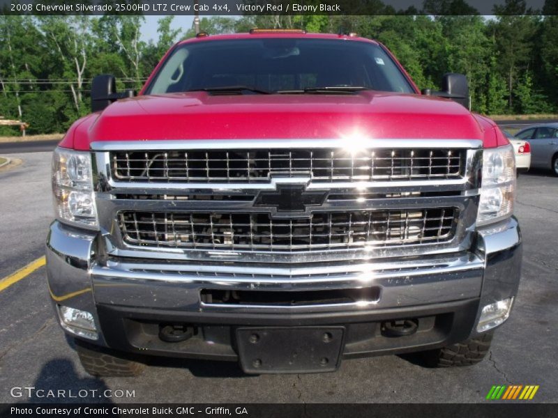 Victory Red / Ebony Black 2008 Chevrolet Silverado 2500HD LTZ Crew Cab 4x4