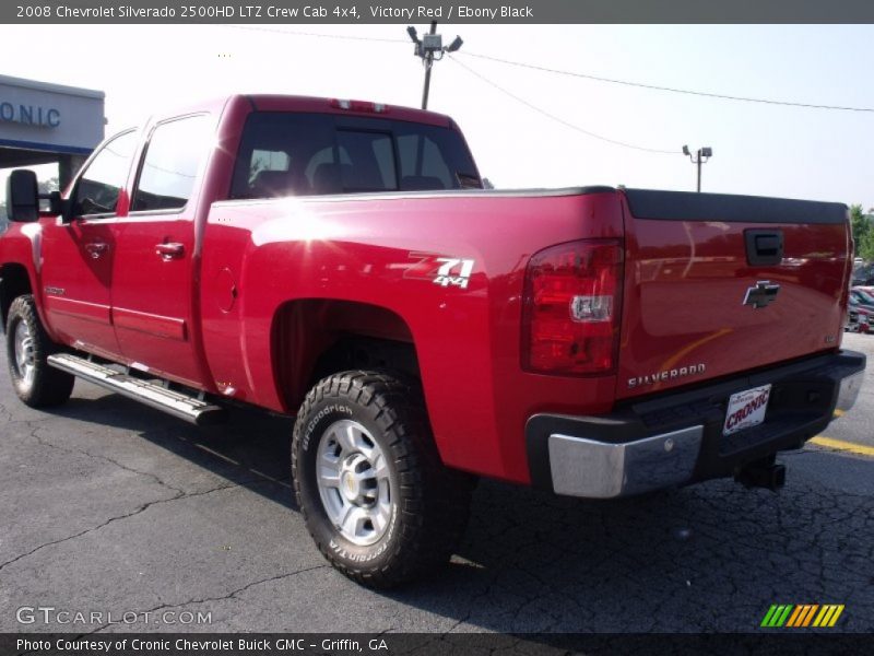 Victory Red / Ebony Black 2008 Chevrolet Silverado 2500HD LTZ Crew Cab 4x4