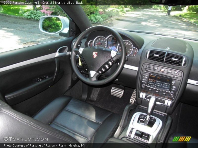 Crystal Silver Metallic / Black 2009 Porsche Cayenne S