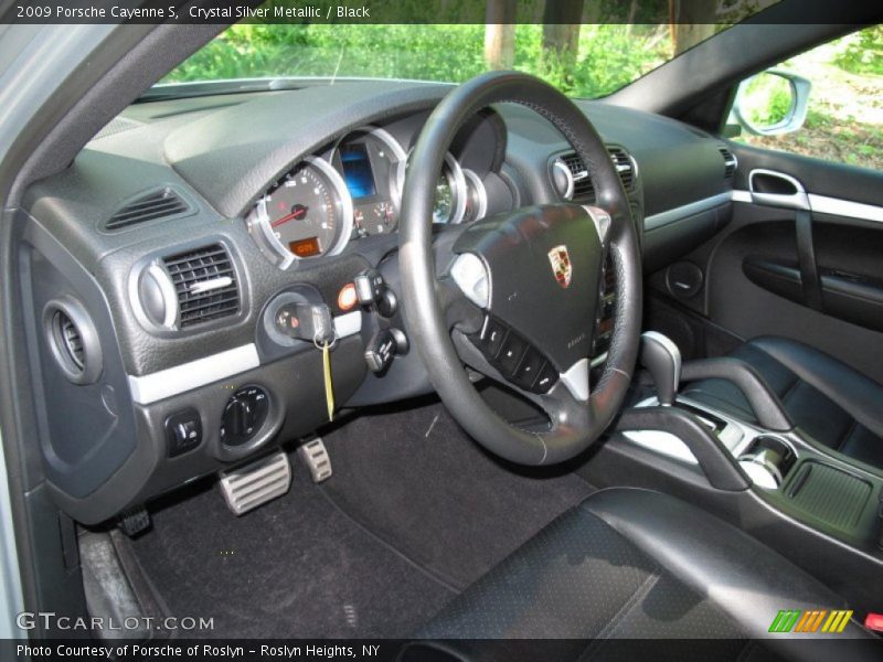 Crystal Silver Metallic / Black 2009 Porsche Cayenne S