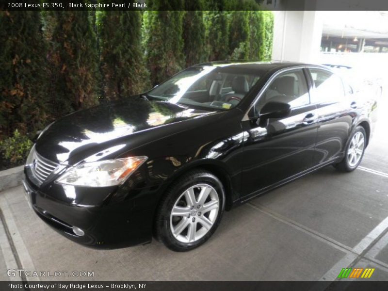 Black Sapphire Pearl / Black 2008 Lexus ES 350