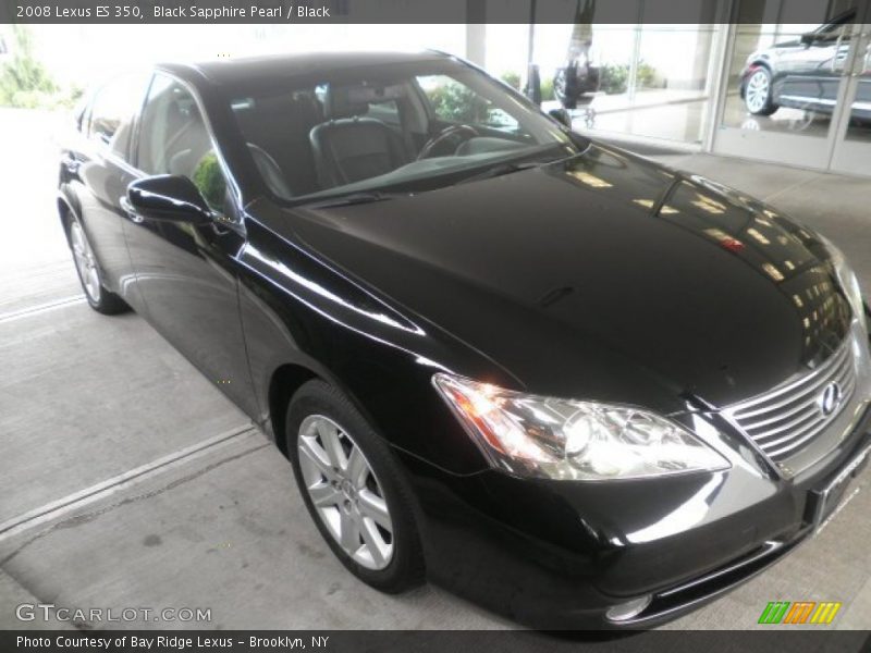 Black Sapphire Pearl / Black 2008 Lexus ES 350