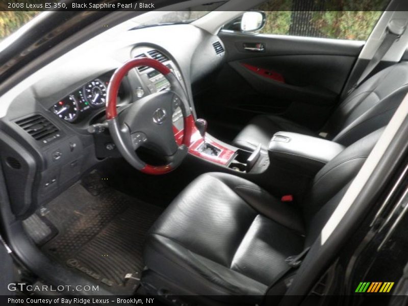 Black Sapphire Pearl / Black 2008 Lexus ES 350
