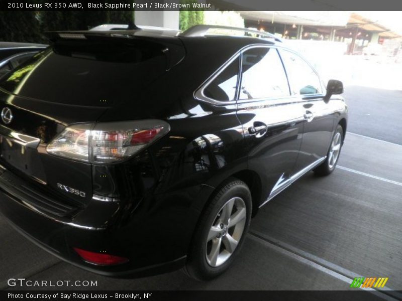 Black Sapphire Pearl / Black/Brown Walnut 2010 Lexus RX 350 AWD