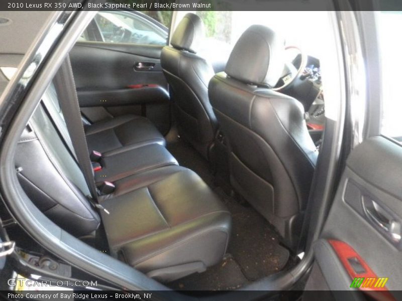 Black Sapphire Pearl / Black/Brown Walnut 2010 Lexus RX 350 AWD