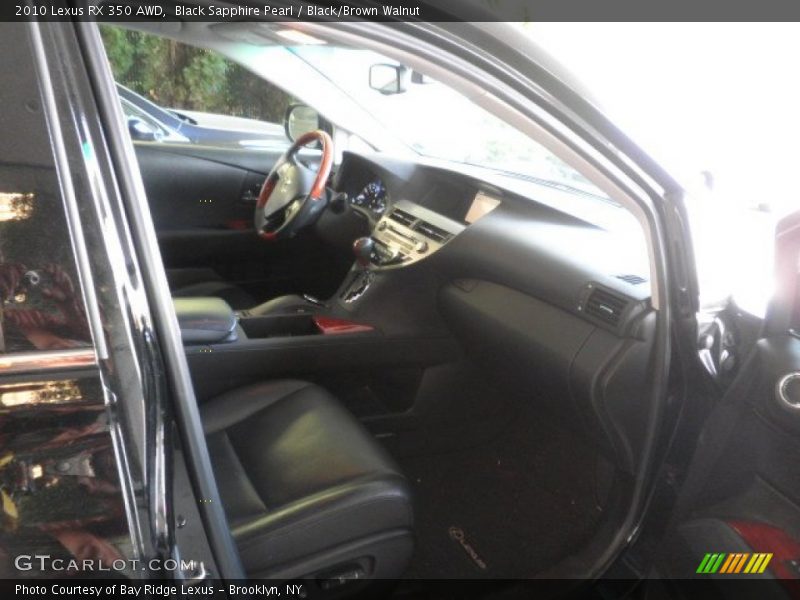 Black Sapphire Pearl / Black/Brown Walnut 2010 Lexus RX 350 AWD