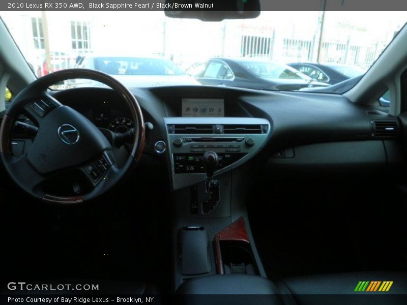 Black Sapphire Pearl / Black/Brown Walnut 2010 Lexus RX 350 AWD