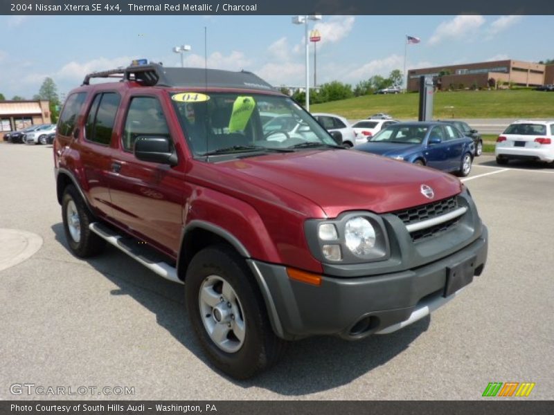 Thermal Red Metallic / Charcoal 2004 Nissan Xterra SE 4x4