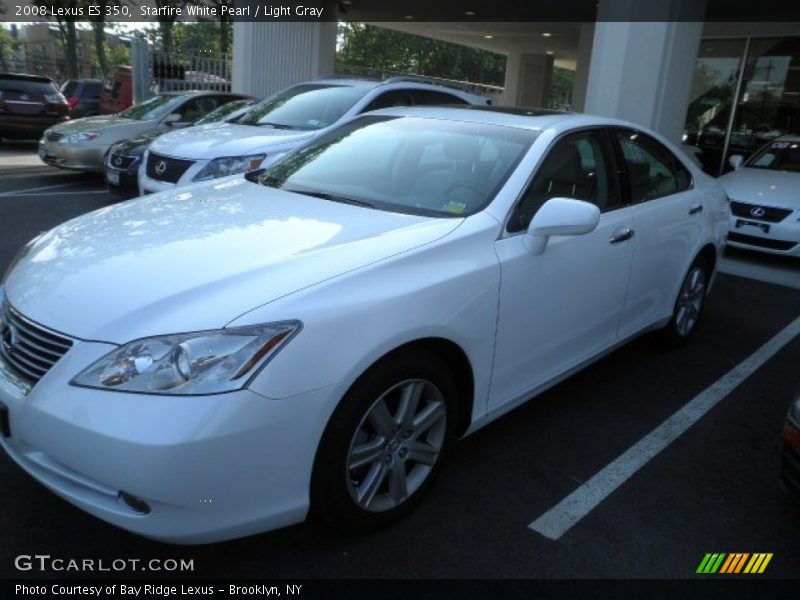 Starfire White Pearl / Light Gray 2008 Lexus ES 350