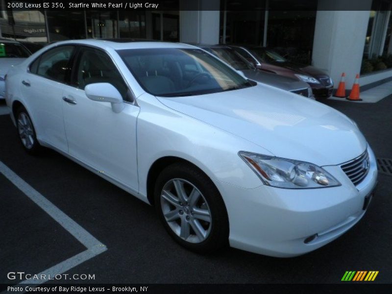 Starfire White Pearl / Light Gray 2008 Lexus ES 350