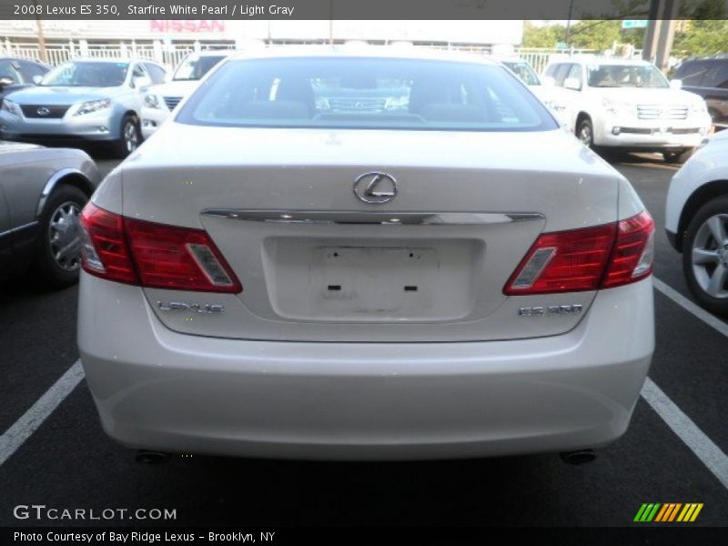 Starfire White Pearl / Light Gray 2008 Lexus ES 350