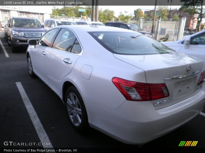 Starfire White Pearl / Light Gray 2008 Lexus ES 350