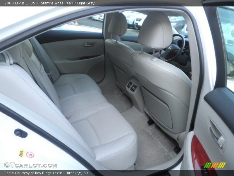 Starfire White Pearl / Light Gray 2008 Lexus ES 350