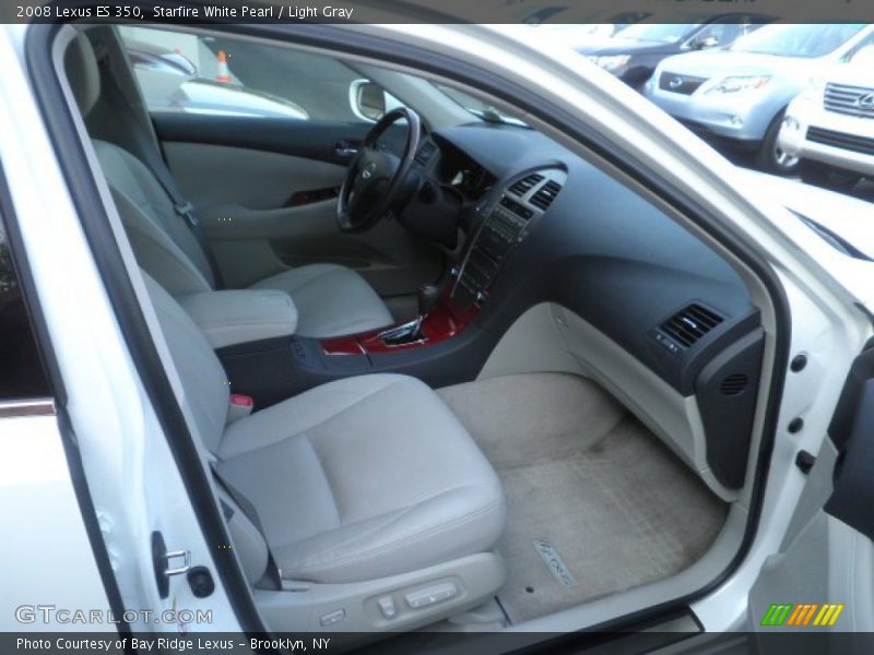 Starfire White Pearl / Light Gray 2008 Lexus ES 350