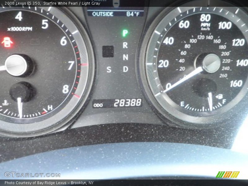 Starfire White Pearl / Light Gray 2008 Lexus ES 350
