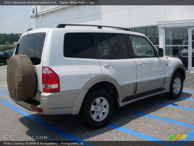 Glacier White Pearl / Tan 2003 Mitsubishi Montero Limited 4x4