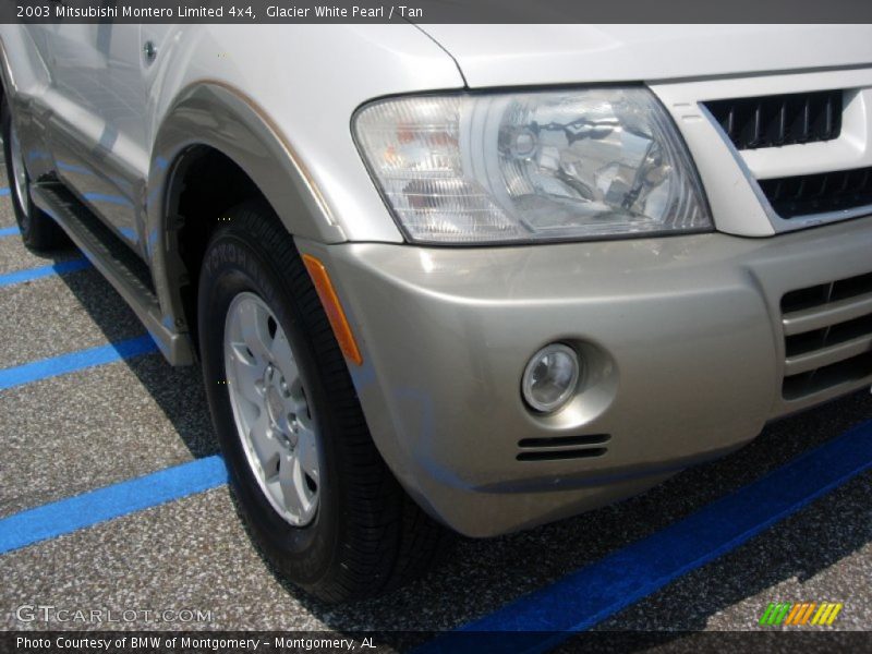 Glacier White Pearl / Tan 2003 Mitsubishi Montero Limited 4x4