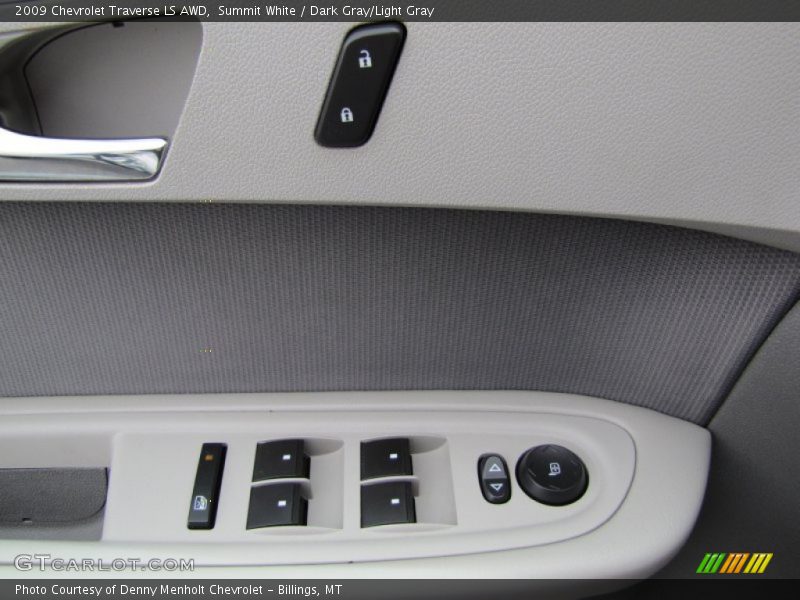 Summit White / Dark Gray/Light Gray 2009 Chevrolet Traverse LS AWD