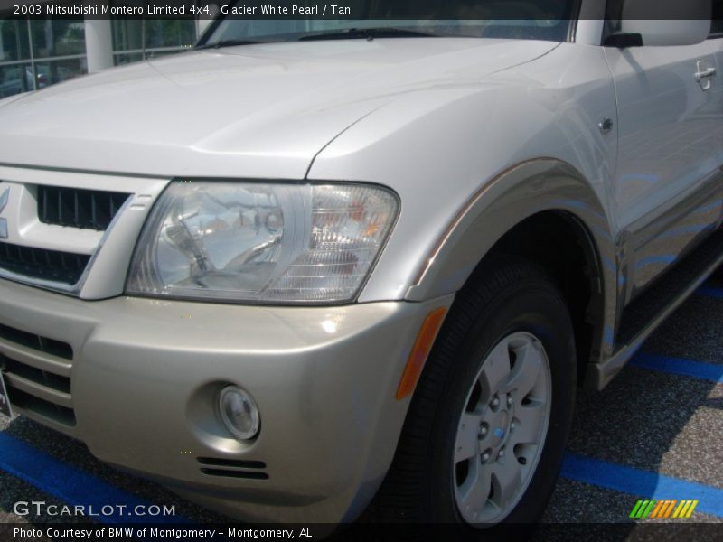 Glacier White Pearl / Tan 2003 Mitsubishi Montero Limited 4x4