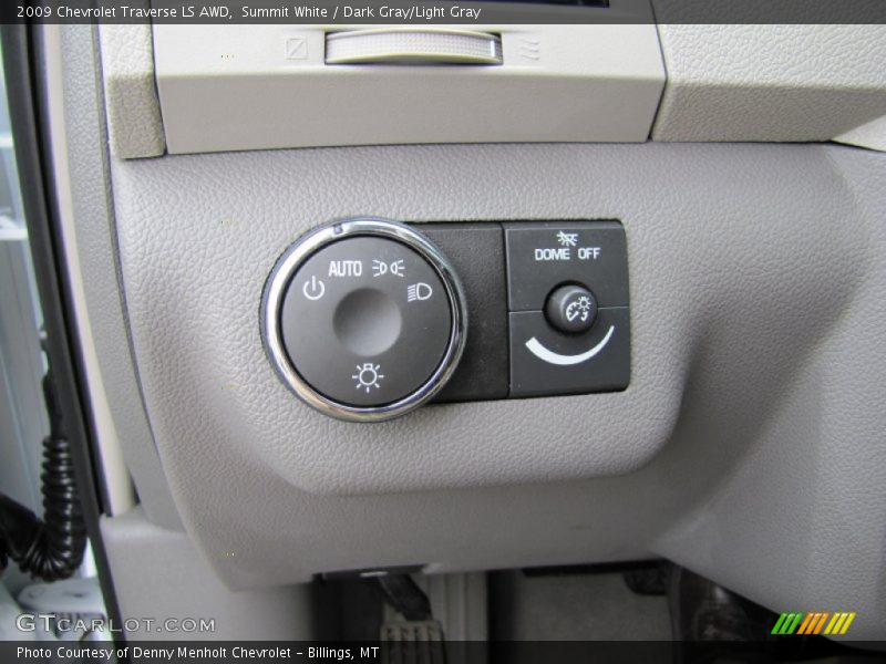 Summit White / Dark Gray/Light Gray 2009 Chevrolet Traverse LS AWD