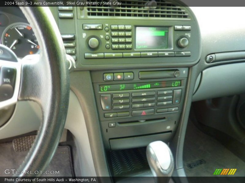 Steel Gray Metallic / Slate Gray 2004 Saab 9-3 Aero Convertible