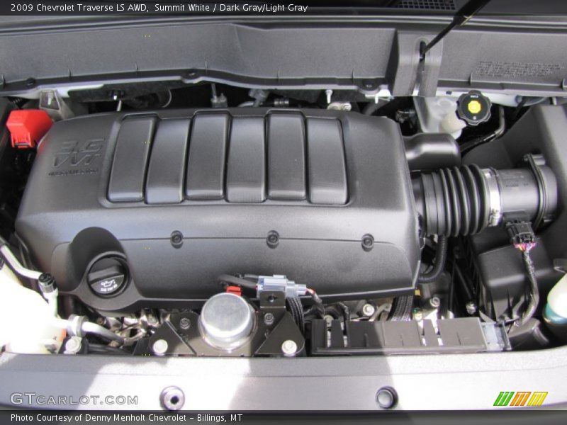 Summit White / Dark Gray/Light Gray 2009 Chevrolet Traverse LS AWD