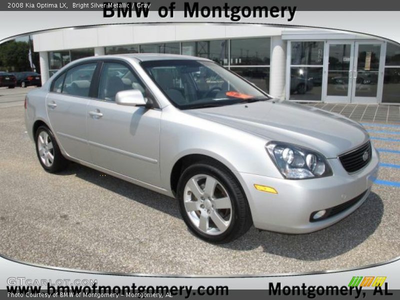 Bright Silver Metallic / Gray 2008 Kia Optima LX