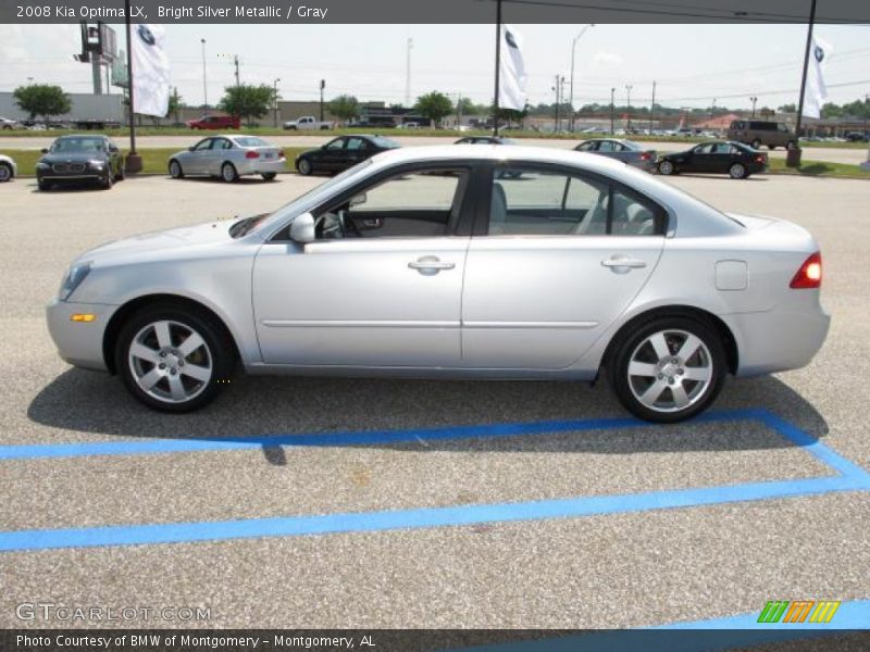 Bright Silver Metallic / Gray 2008 Kia Optima LX
