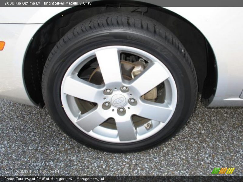 Bright Silver Metallic / Gray 2008 Kia Optima LX