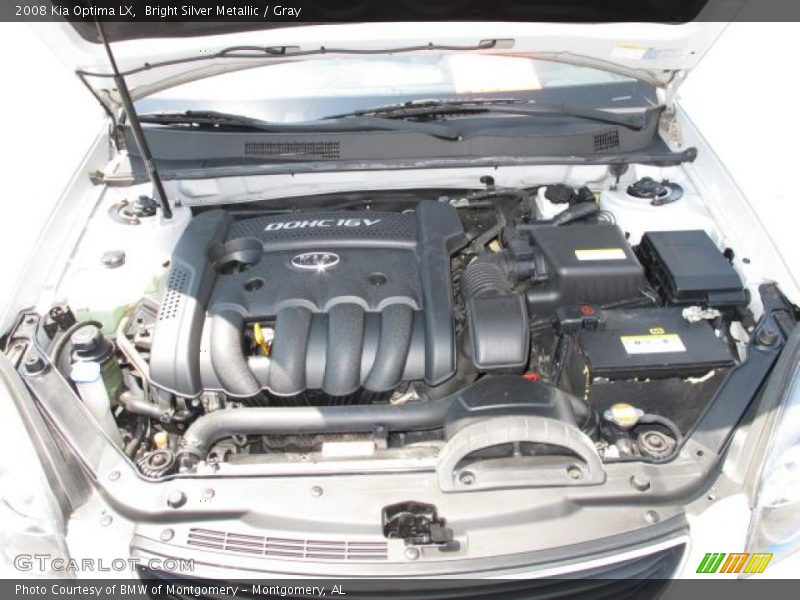 Bright Silver Metallic / Gray 2008 Kia Optima LX