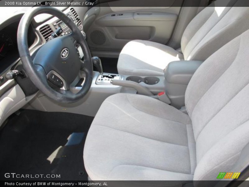 Bright Silver Metallic / Gray 2008 Kia Optima LX