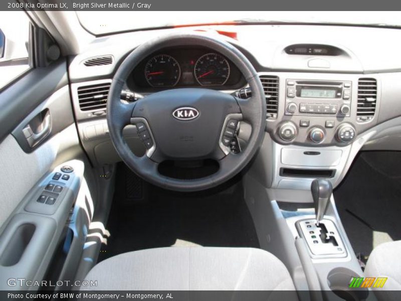 Bright Silver Metallic / Gray 2008 Kia Optima LX