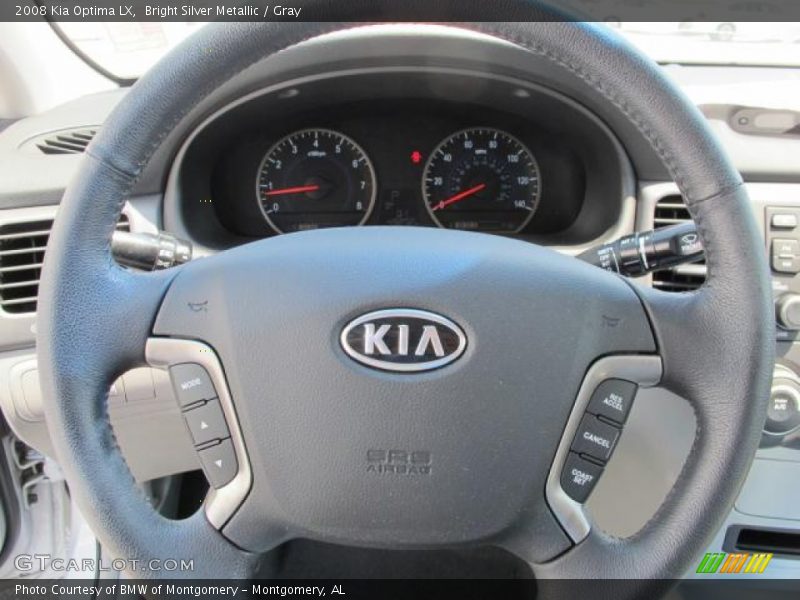 Bright Silver Metallic / Gray 2008 Kia Optima LX