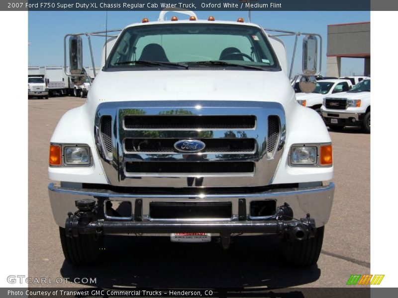  2007 F750 Super Duty XL Chassis Regular Cab Water Truck Oxford White