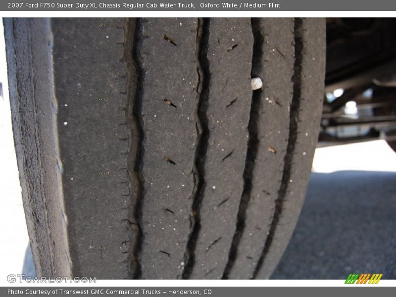 Oxford White / Medium Flint 2007 Ford F750 Super Duty XL Chassis Regular Cab Water Truck